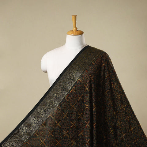 Natural dyed dola silk hand fabric 35 - handcrafted