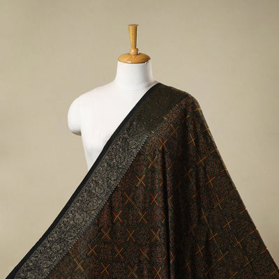 Natural dyed dola silk hand fabric 39 - handcrafted