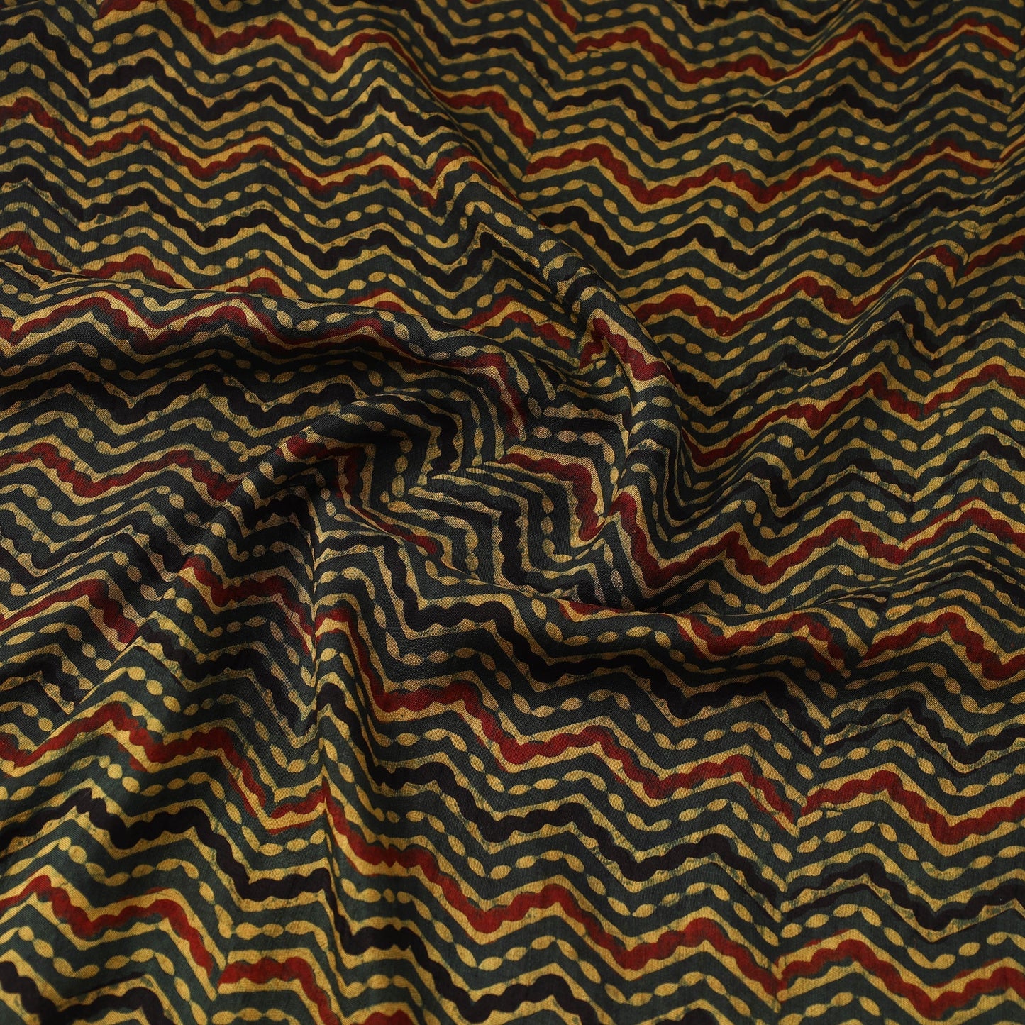 Natural dyed dola silk hand fabric 64 - handcrafted