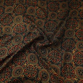 Natural dyed dola silk hand fabric 13 - handcrafted