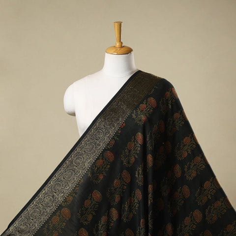 Natural dyed dola silk hand fabric 14 - handcrafted