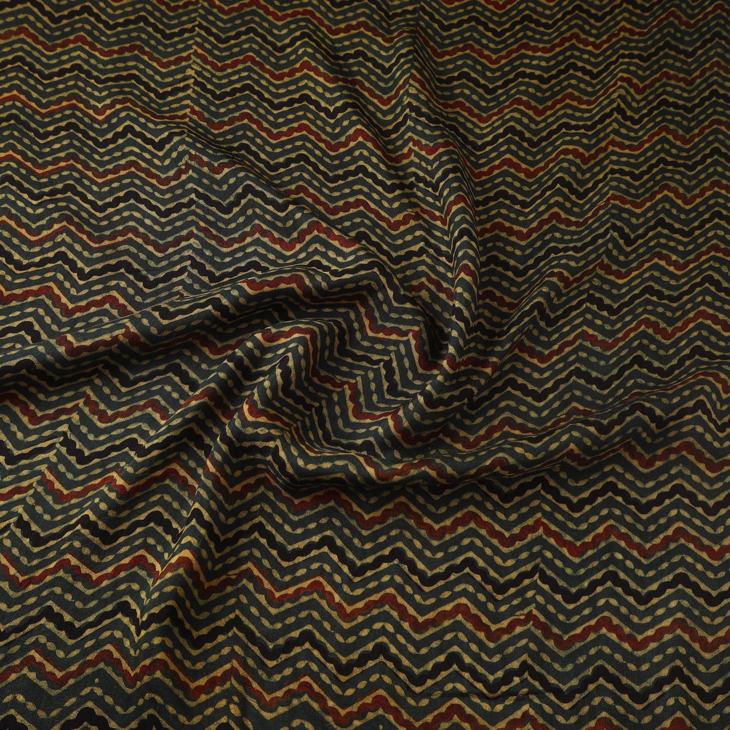 Natural dyed dola silk hand fabric 31 - handcrafted