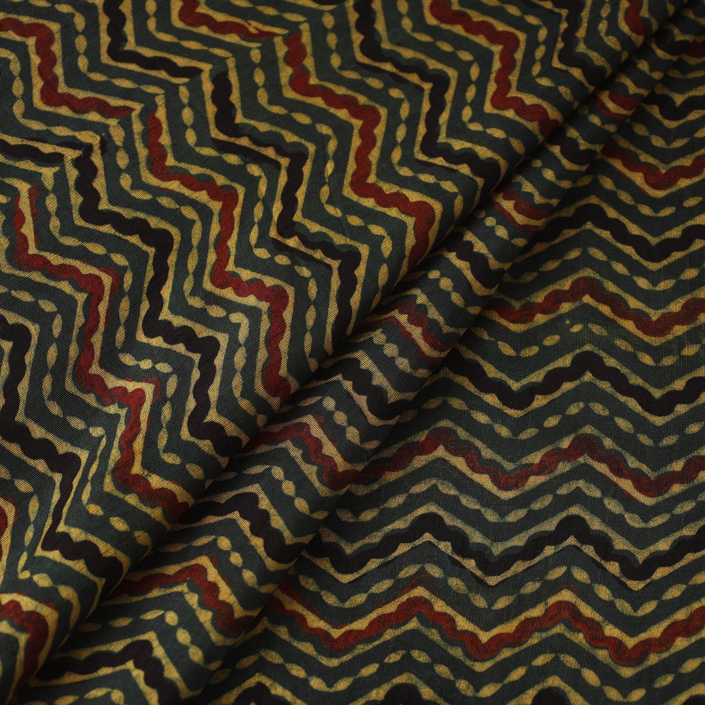 Natural dyed dola silk hand fabric 31 - handcrafted