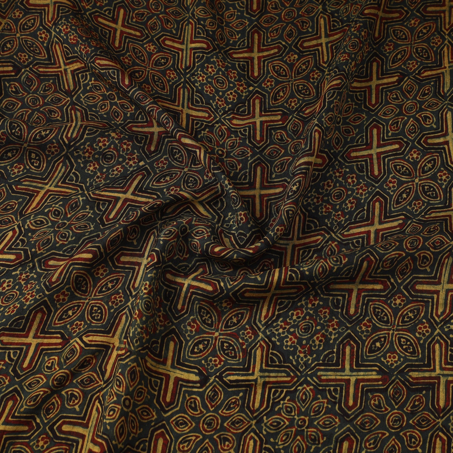 Natural dyed dola silk hand fabric 35 - handcrafted