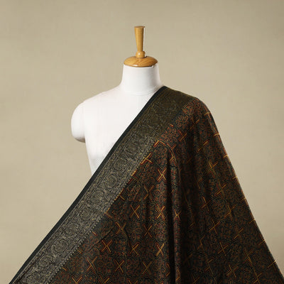 Natural dyed dola silk hand fabric 52 - handcrafted