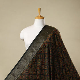 Natural dyed dola silk hand fabric 57 - handcrafted