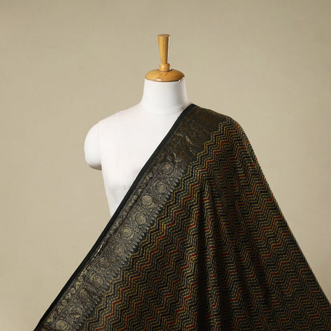 Natural dyed dola silk hand fabric 64 - handcrafted