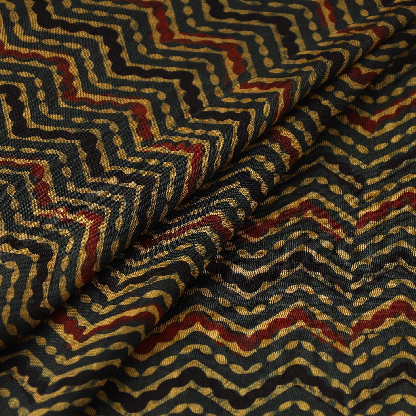 Natural dyed dola silk hand fabric 64 - handcrafted