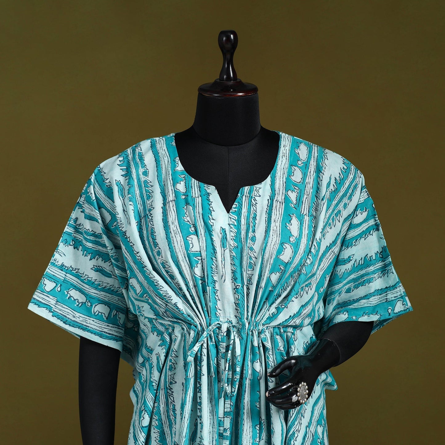 Natural dyed hand akola cotton medium kaftan 96