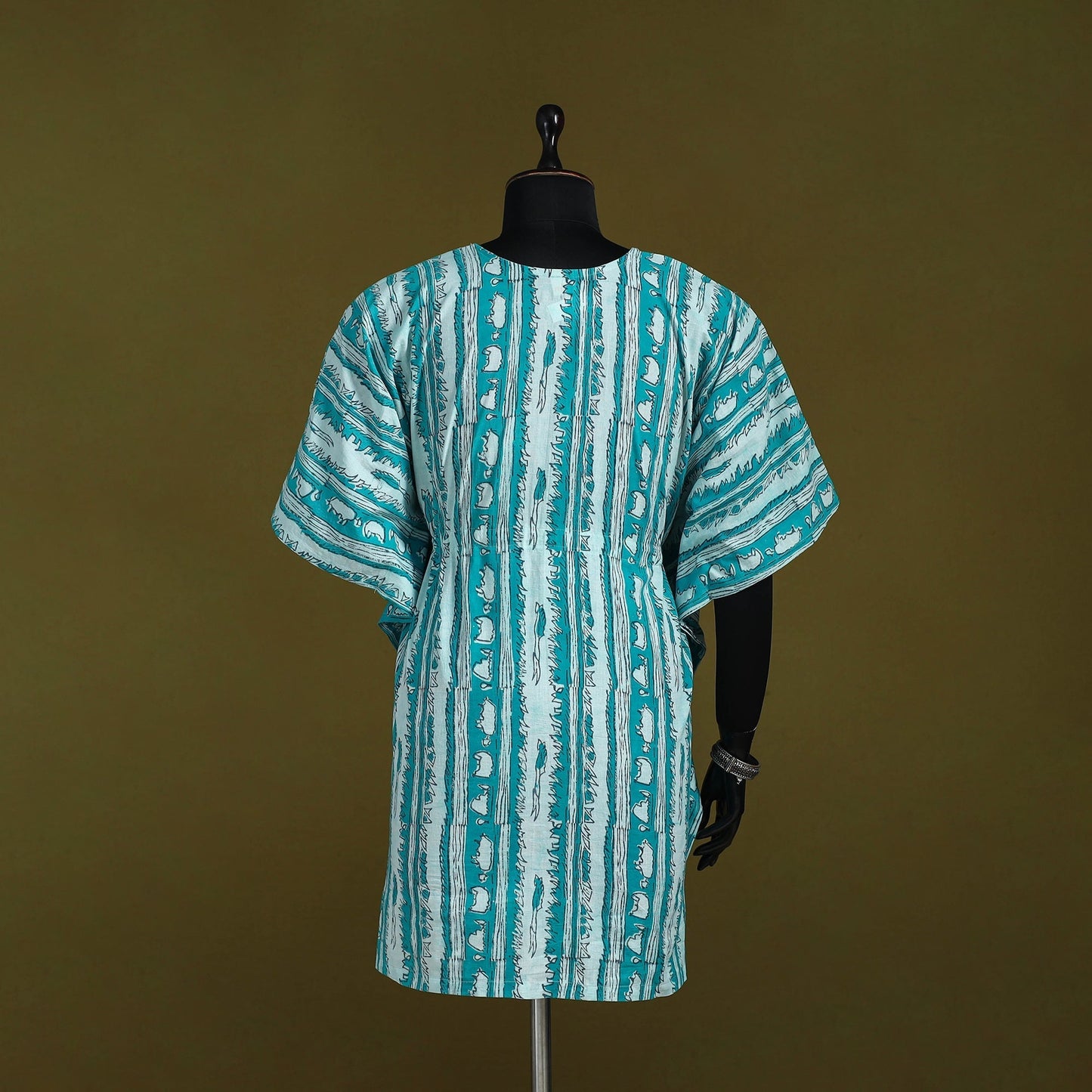 Natural dyed hand akola cotton medium kaftan 96