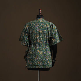 Natural dyed hand block bagru print patchwork cotton kaftan