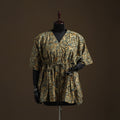 Natural dyed hand block kalamkari print cotton kaftan