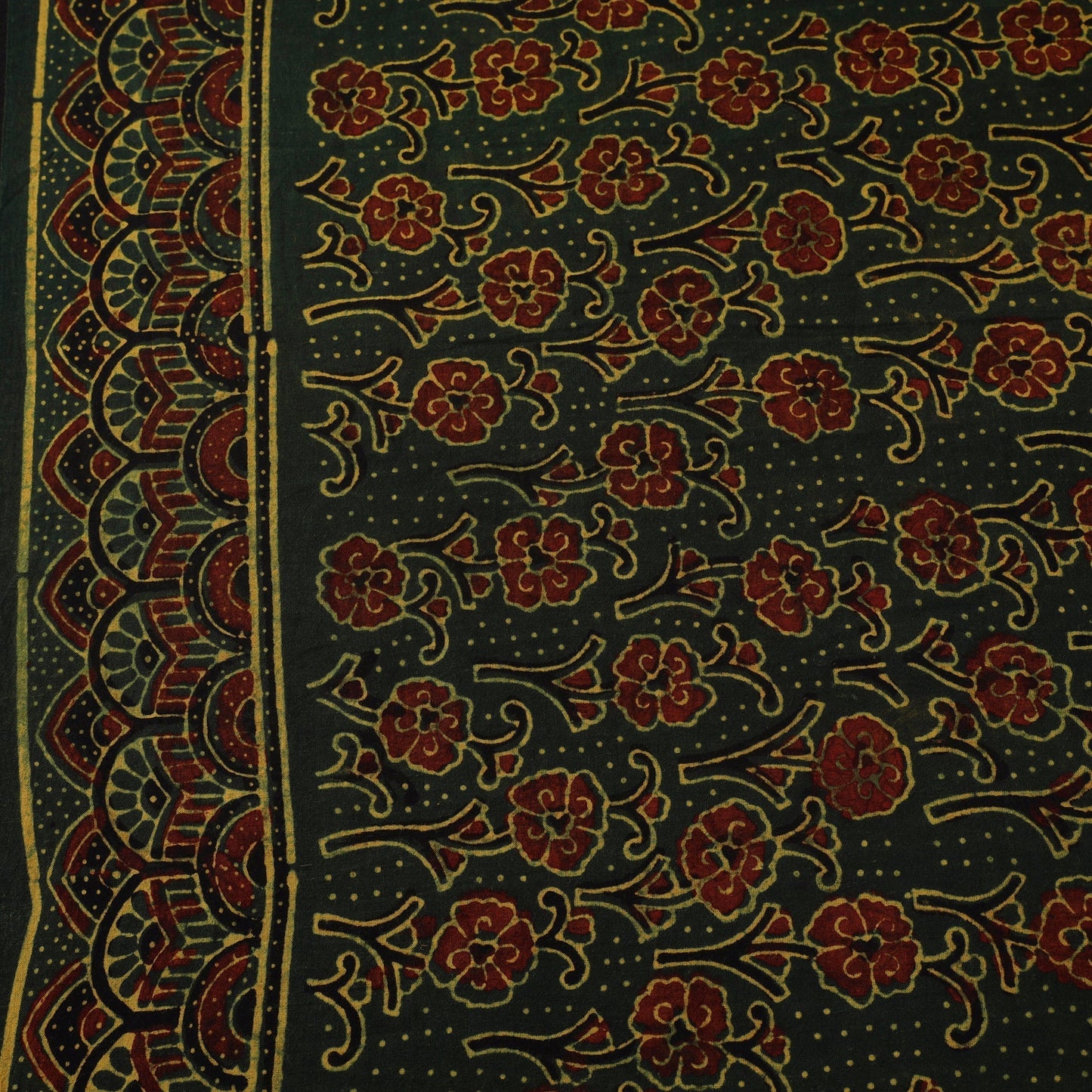 Natural dyed hand cotton fabric 17 - handcrafted