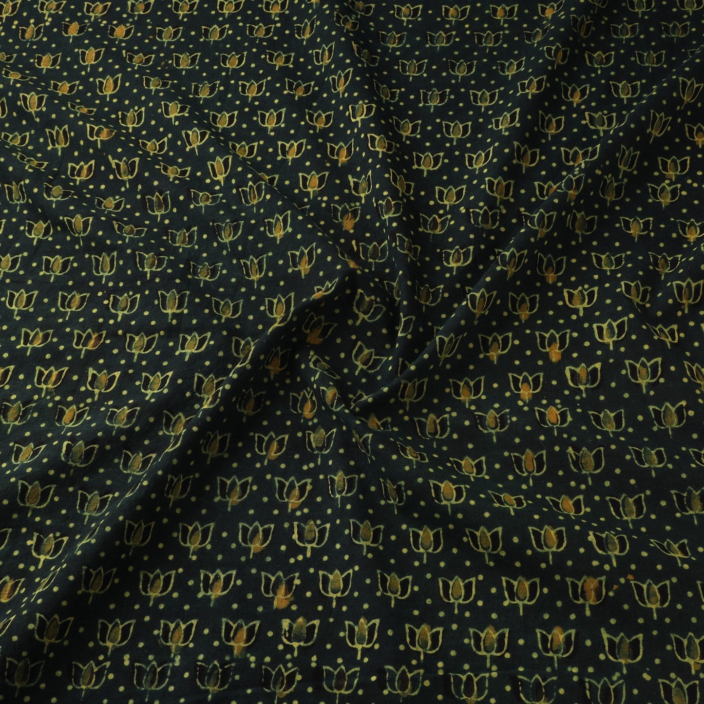 Natural dyed hand cotton fabric 22 - handcrafted