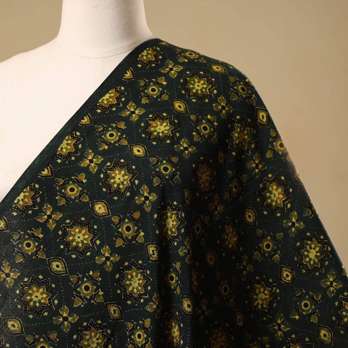 Natural dyed hand cotton fabric 04 - handcrafted