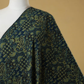 Green - natural dyed hand cotton fabric 05 - handcrafted