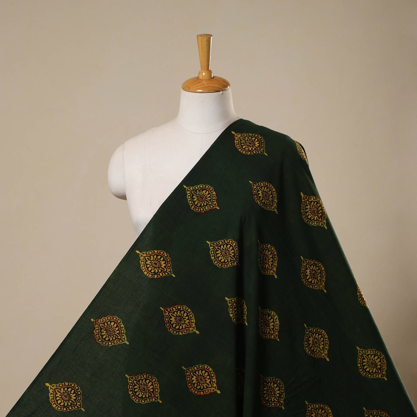 Natural dyed hand cotton fabric 06 - handcrafted
