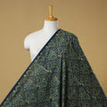 Green - natural dyed hand cotton fabric 09 - handcrafted