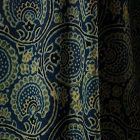 Green - natural dyed hand cotton fabric 09 - handcrafted