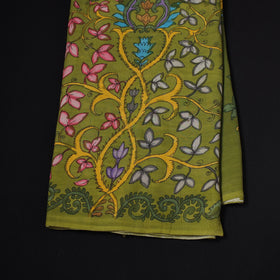 Natural dyed handloom chanderi silk handpainted