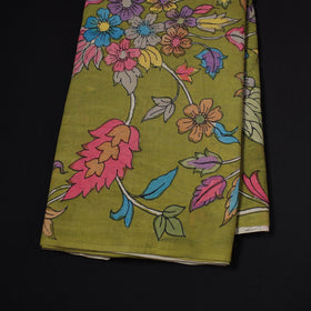 Natural dyed handloom chanderi silk handpainted