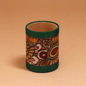 Natural dyed handpainted kalamkari pen stand 17