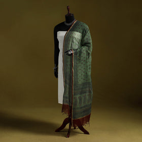 Natural dyed kota doria cotton hand block bagh print