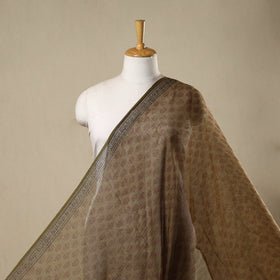 Natural dyed kota doria cotton hand bagh fabric 01