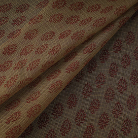 Natural dyed kota doria cotton hand bagh fabric 01