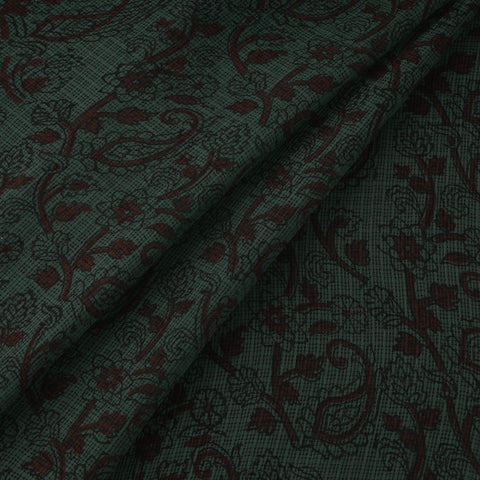 Natural dyed kota doria cotton hand bagh fabric 05