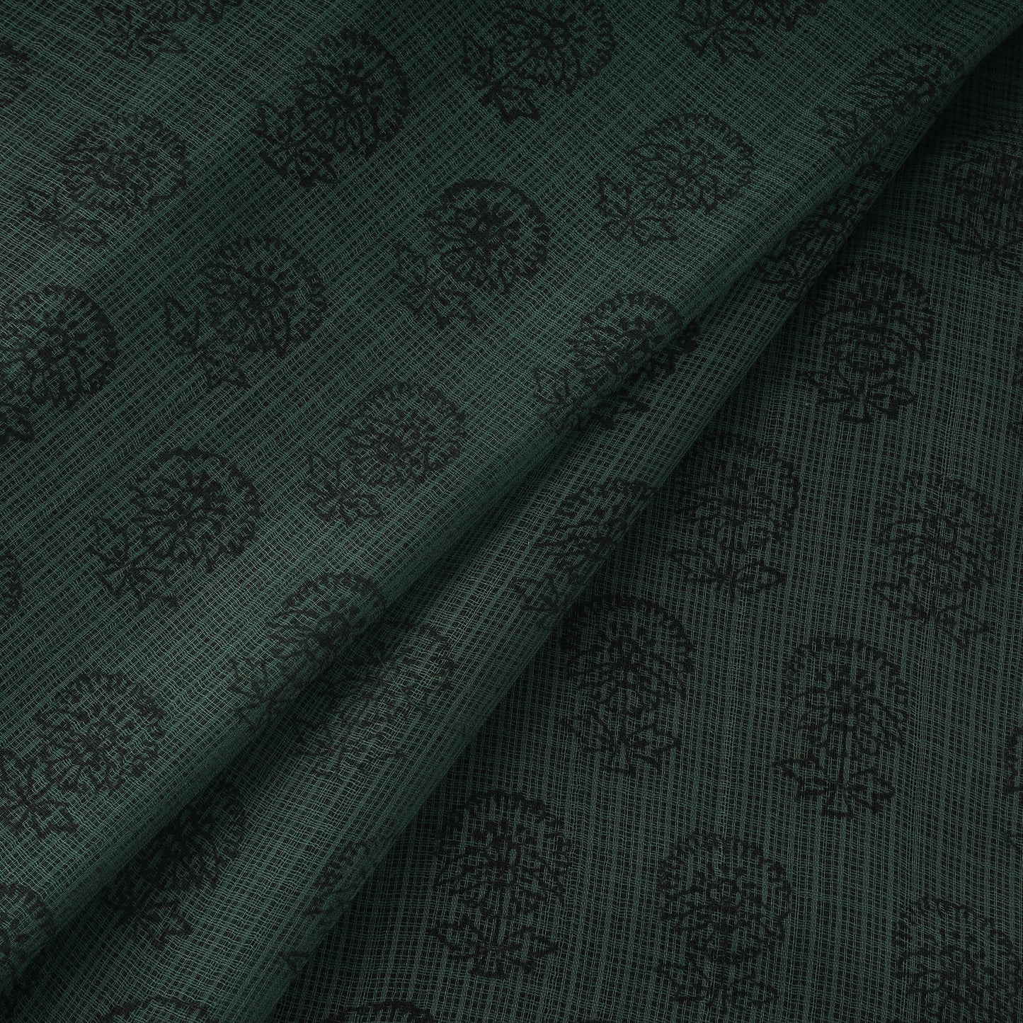 Natural dyed kota doria cotton hand bagh fabric 08
