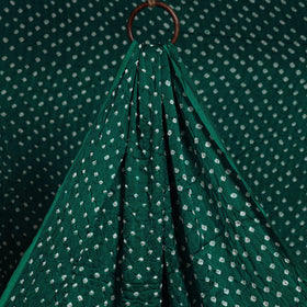 Green - natural dyed kutch tie-dye modal silk bandhani