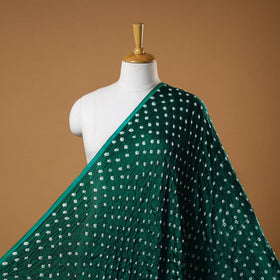 Green - natural dyed kutch tie-dye modal silk bandhani