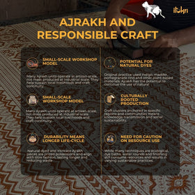 Black - natural dyed cotton fabric 08 - handcrafted