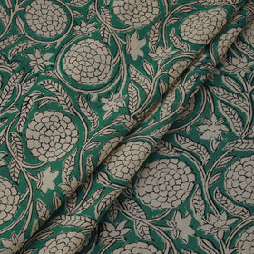 Natural dyed pure mul cotton hand block bagru print fabric