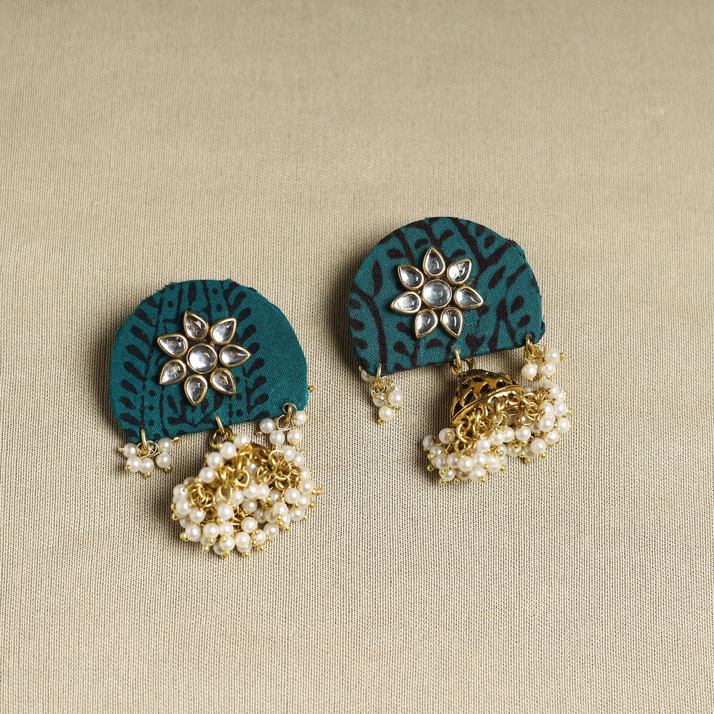 Buy Fabart Pearl & Stone Work Necklace Set