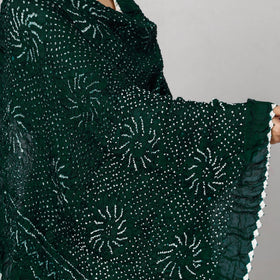   Kutch Bandhani Tie-Dye Modal Silk Dupatta 