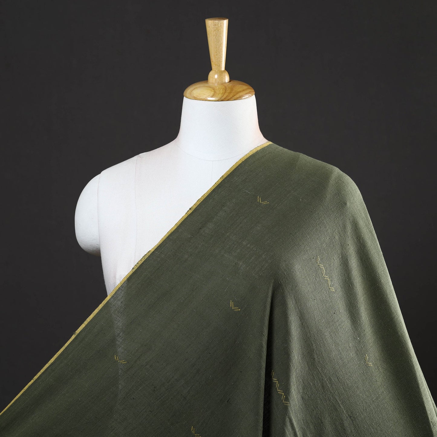 Buy Organic Kala Cotton Handloom Buti Fabric 07 Online at iTokri.com
