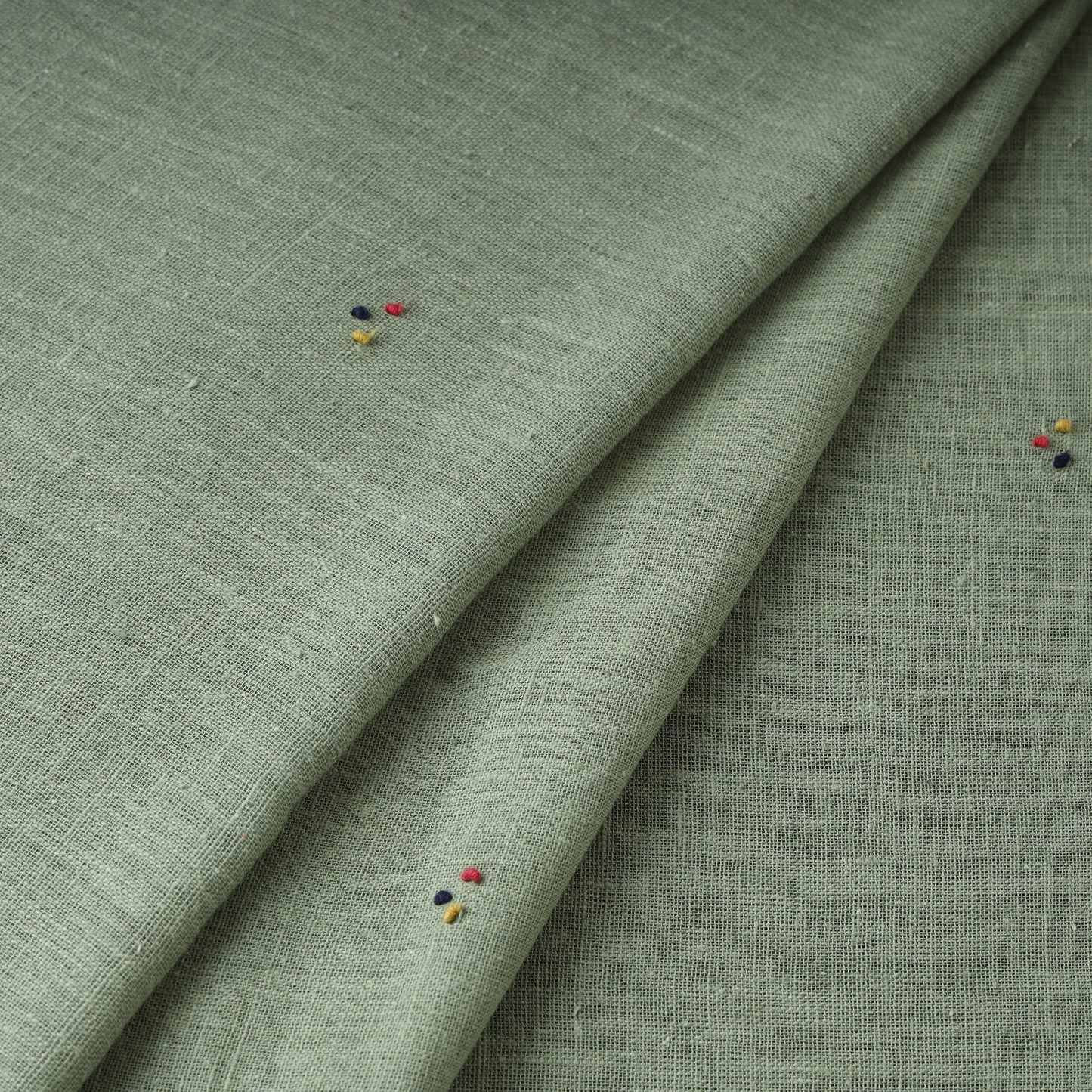  Organic Kala Cotton Handloom Buti Fabric 08 Online at iTokri.com
