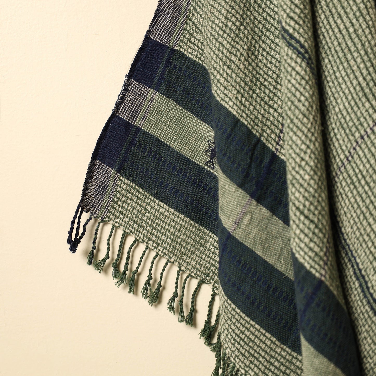 Buy Green Organic Kala Cotton Handloom Towel Online