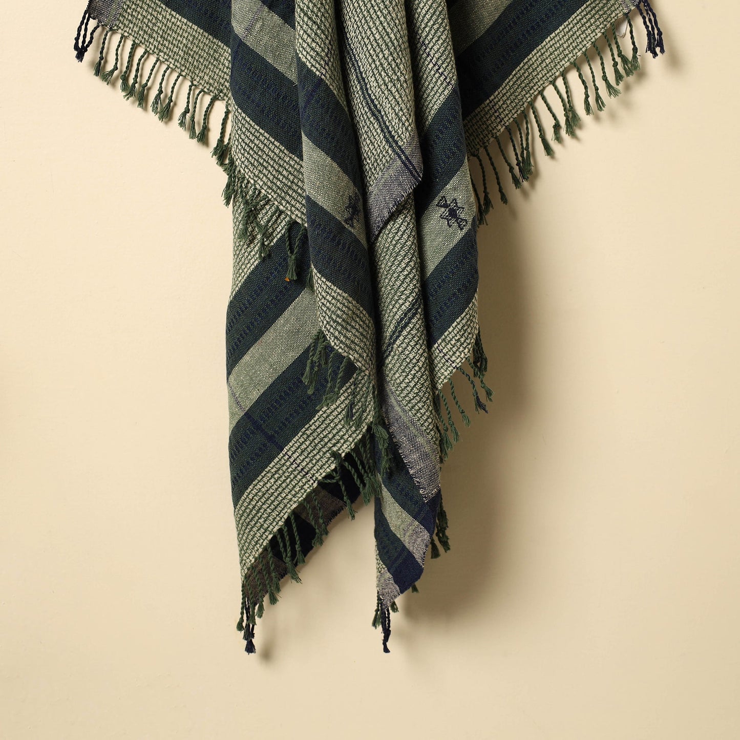 Buy Green Organic Kala Cotton Handloom Towel Online