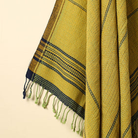 Green - organic kala cotton handloom towel 03 - handcrafted
