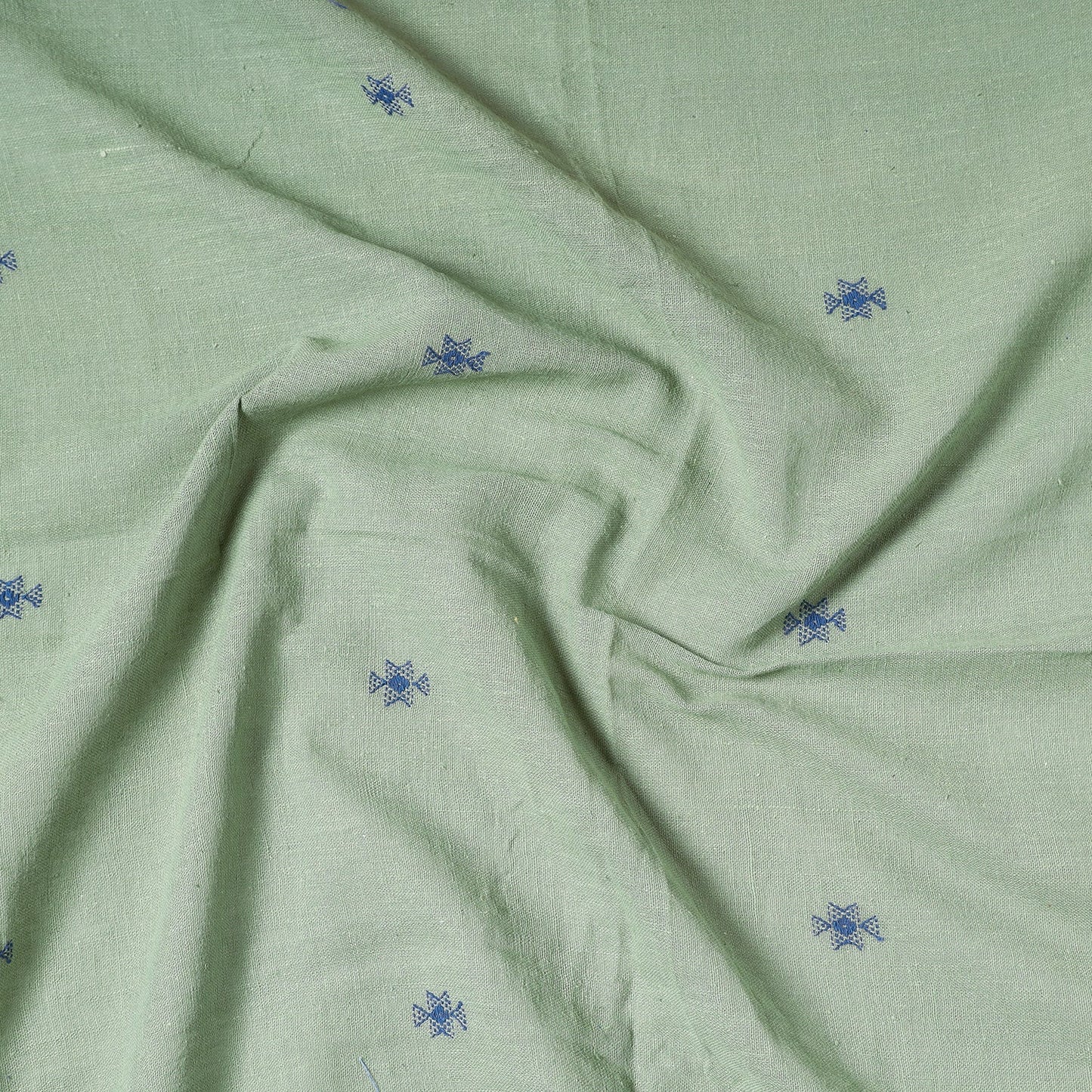 Buy Organic Kala Cotton Pure Handloom Chaumukh Precut Fabric Online at iTokri.com