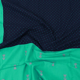 Green - patchwork cotton double jacquard bed sheet set 23