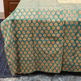 Patchwork hand double sanganeri bedsheet set (108 x 90 in)