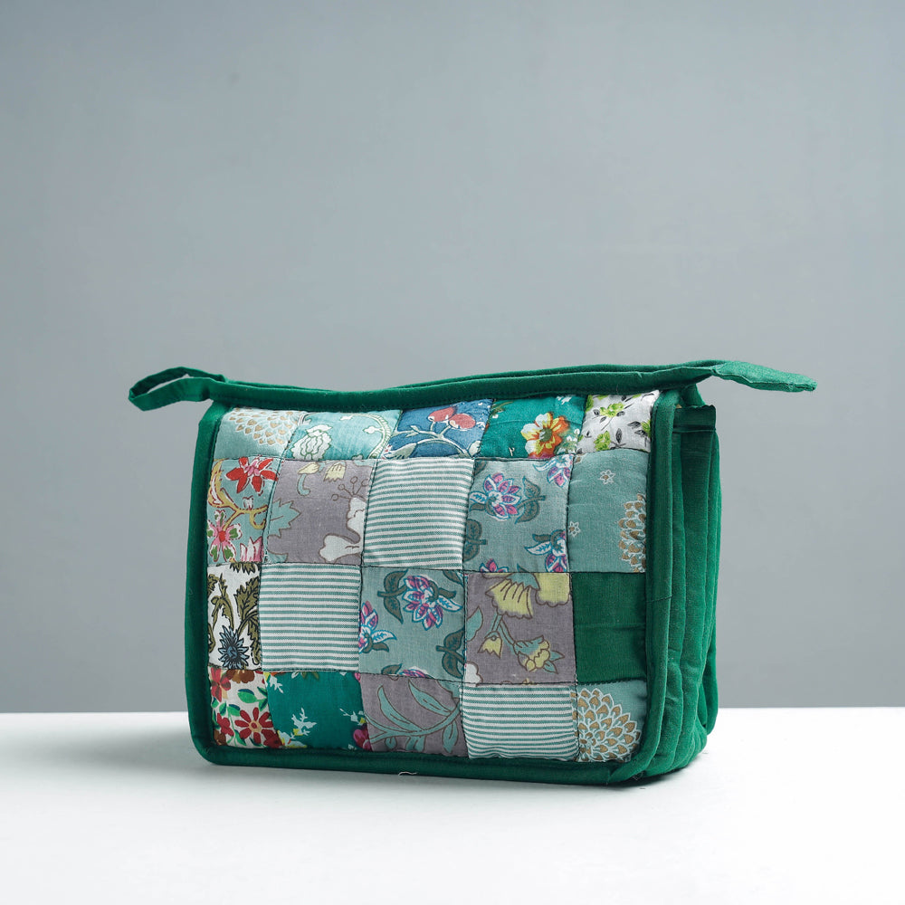  Patchwork Quilted Multipurpose Toiletry Bag 