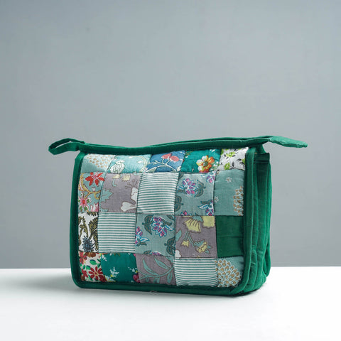  Patchwork Quilted Multipurpose Toiletry Bag 