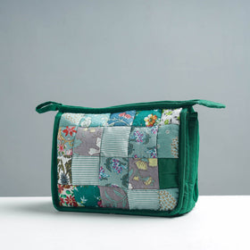  Patchwork Quilted Multipurpose Toiletry Bag 