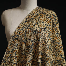 Pedana block print natural dyed cotton kalamkari fabric 10