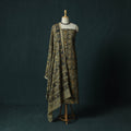 Pedana hand block print natural dyed cotton kalamkari 2pc